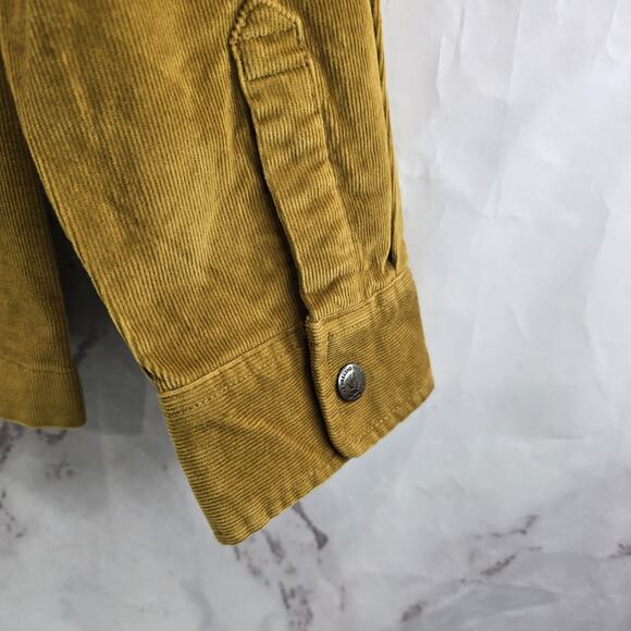 Chubbies Jacket Mens Medium Brown Corduroy Shirt Jacket Dont Even Chai Collared - Picture 11 of 12